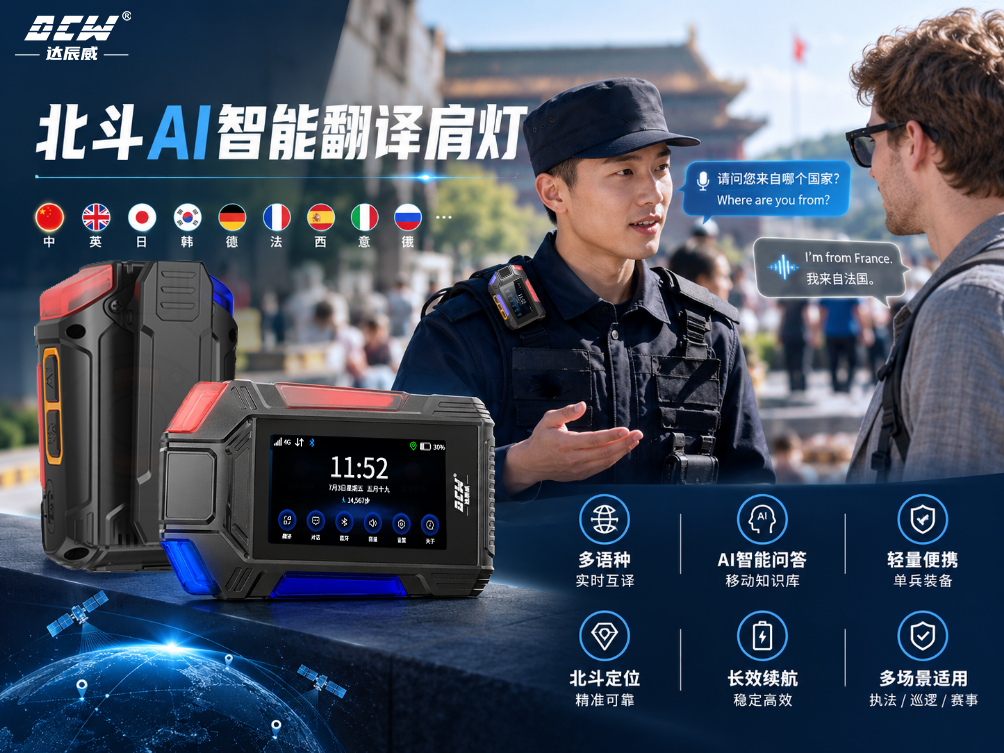北斗AI智能翻译肩灯