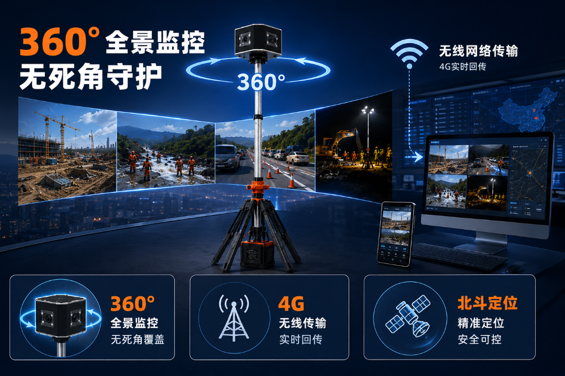 达辰威（DCW）4G便携式全景摄录系统：面向临时场景的移动可视化作业装备