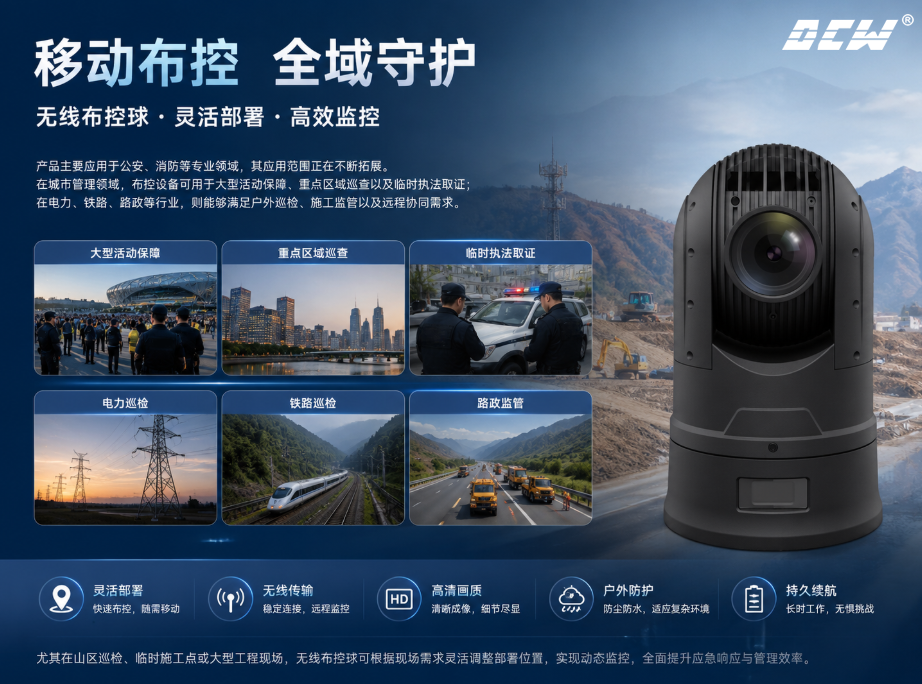 5G无线应急布控球